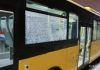 Dëmtohet një autobus i trafikut urban gjatë festimit të ‘Halloween’, ndërprehet qarkullimi